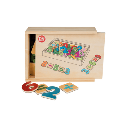 PLAYTIVE WOODEN EDUCATIONAL MAGNETIC NUMBERS - EUROPEAN HOUSE HOLD