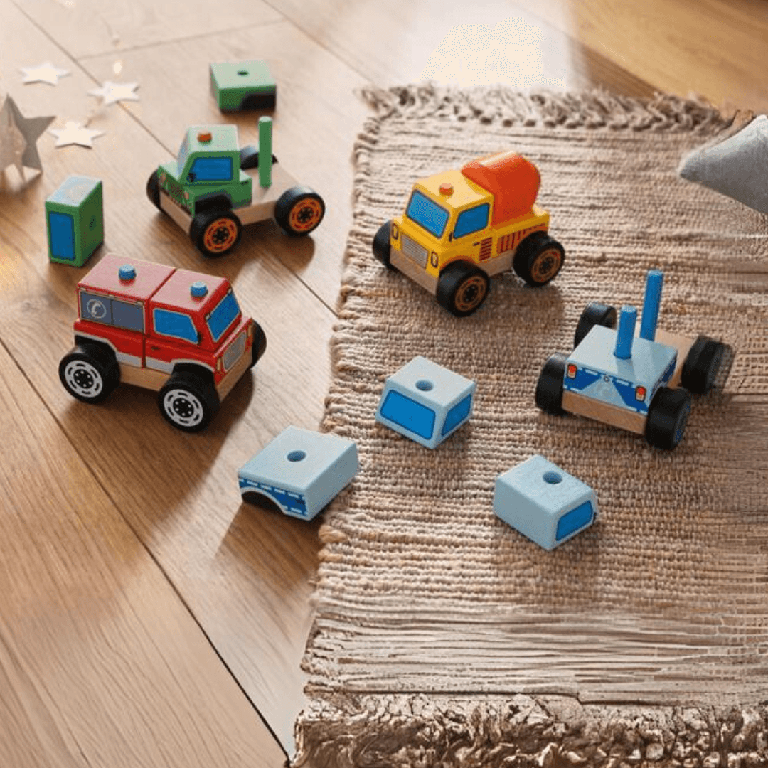 PLAYTIVE Wooden Hight Quality Wooden Vehicles - EUROPEAN HOUSE HOLD