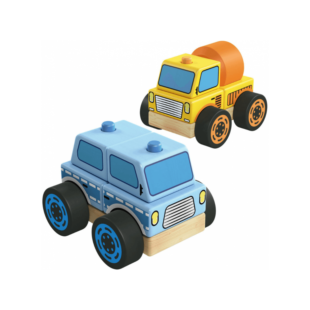 PLAYTIVE Wooden Hight Quality Wooden Vehicles - EUROPEAN HOUSE HOLD