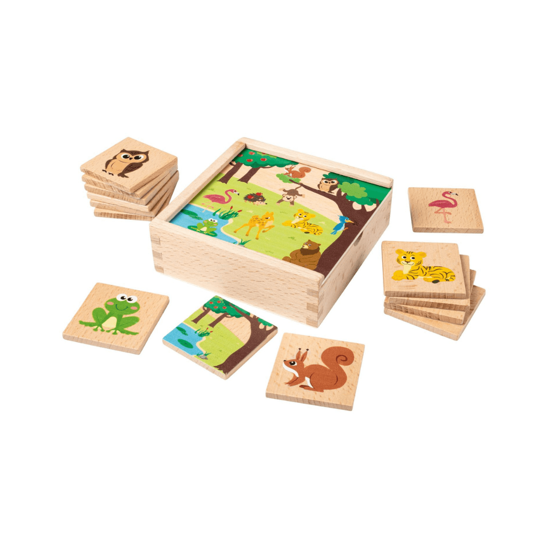 PLAYTIVE WOODEN MEMORY GAME - EUROPEAN HOUSE HOLD