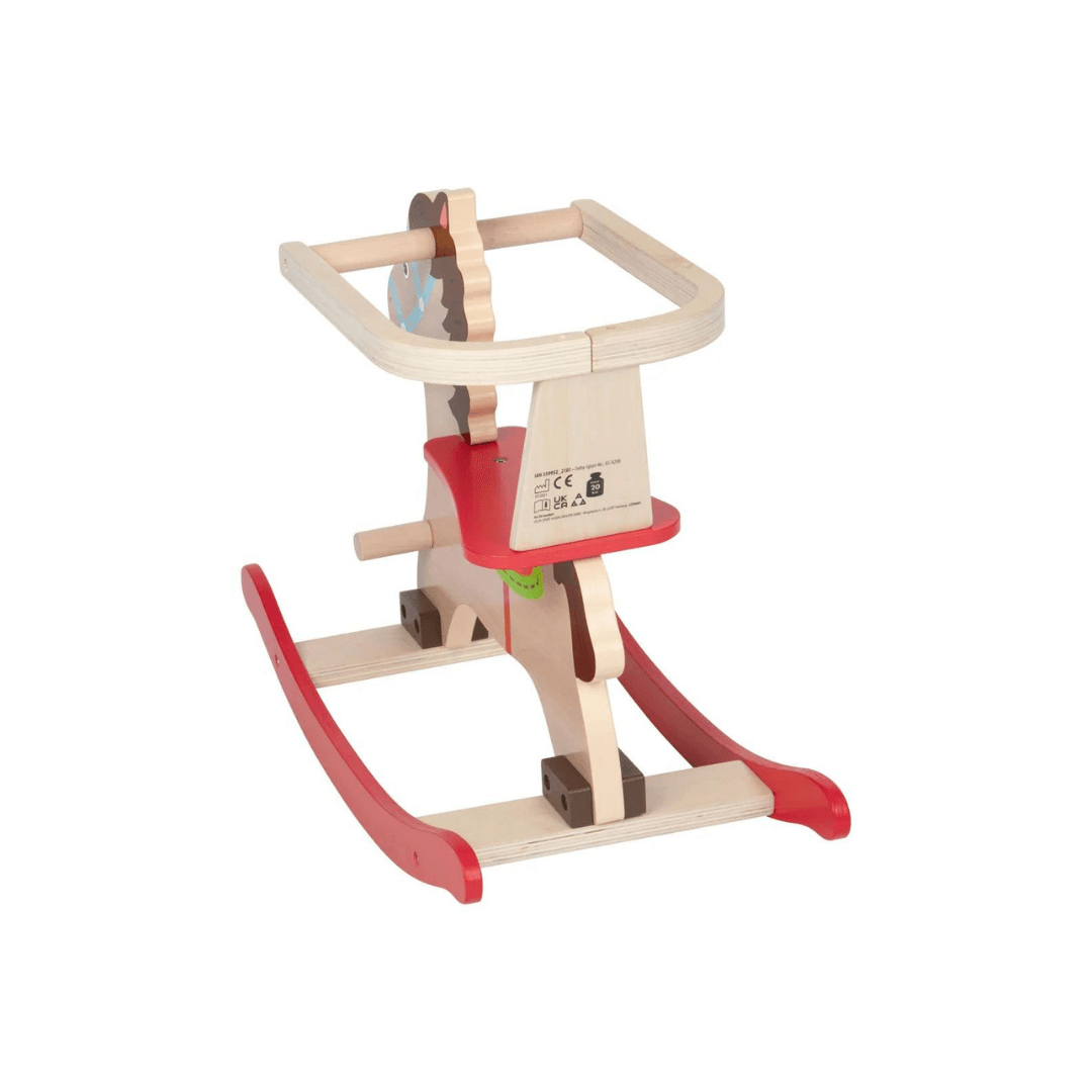 PLAYTIVE WOODEN ROCKING HORSE - EUROPEAN HOUSE HOLD