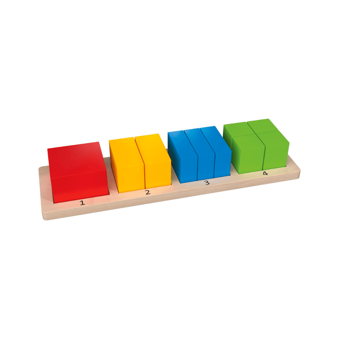 PLAYTIVE WOODEN SQUARE GEOMETRIC PUZZLE 11 PIECES SET - EUROPEAN HOUSE HOLD