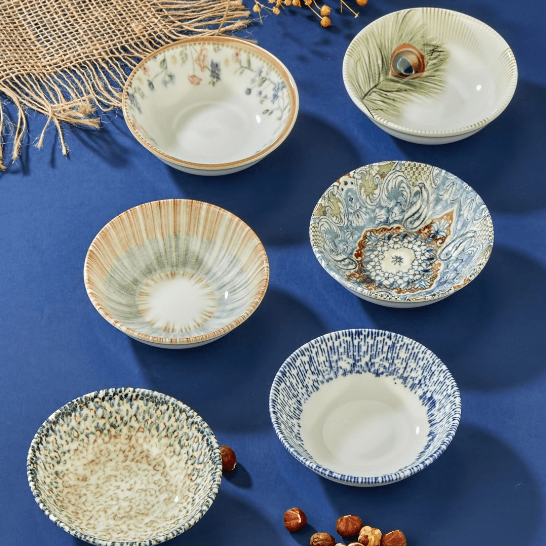 Porcelain 11CM Snack Bowl Set Of 1 - EUROPEAN HOUSE HOLD