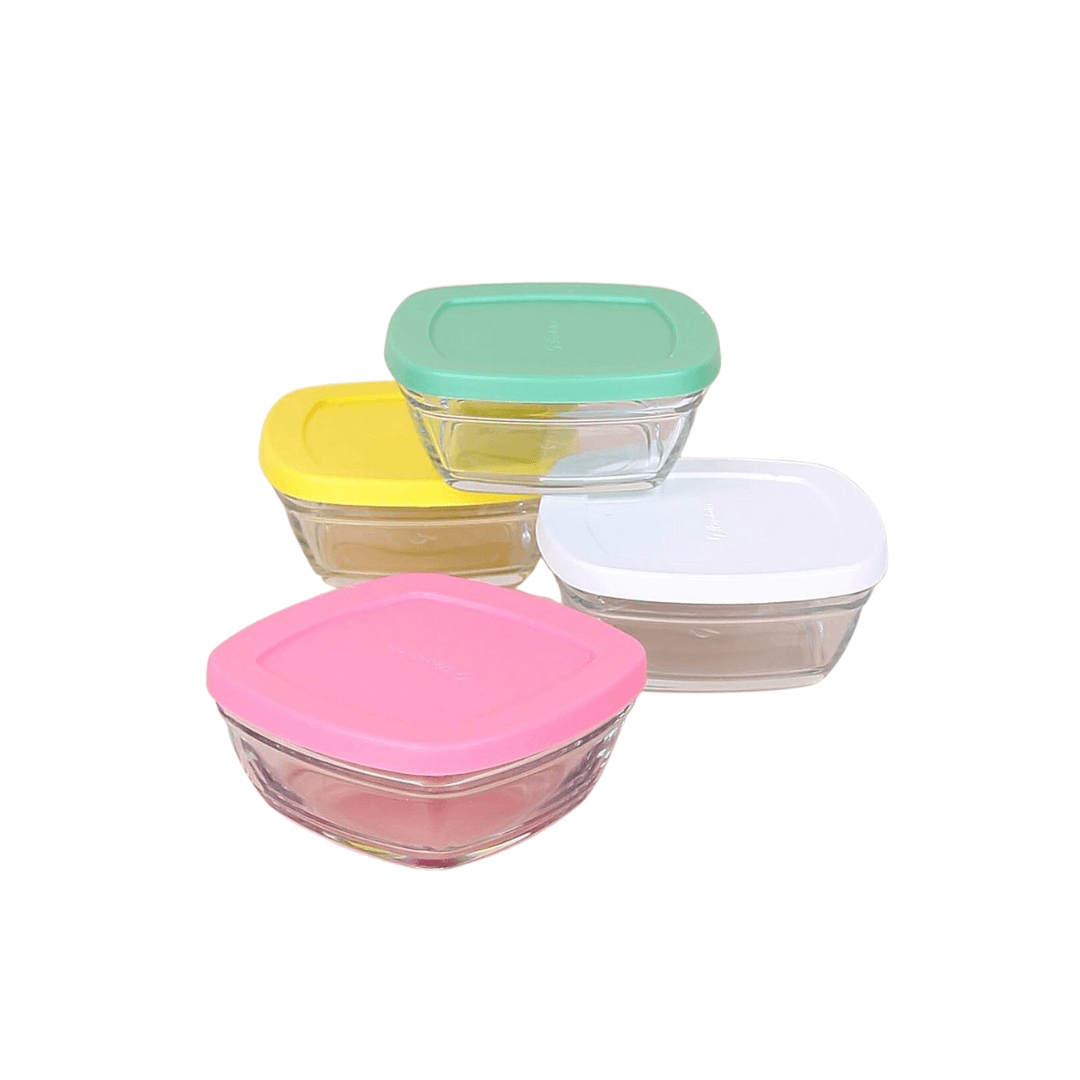 Pudding Storage Container Colorful 4 Pieces 11 × 5 cm - EUROPEAN HOUSE HOLD