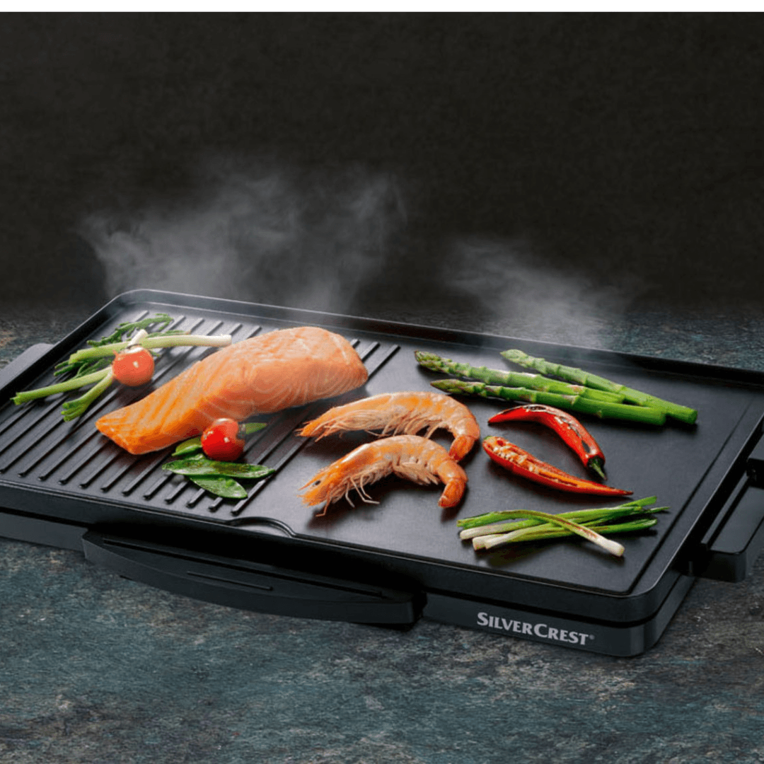 SILVERCREST ELECTRIC TABLE GRILL, 2000 W - EUROPEAN HOUSE HOLD