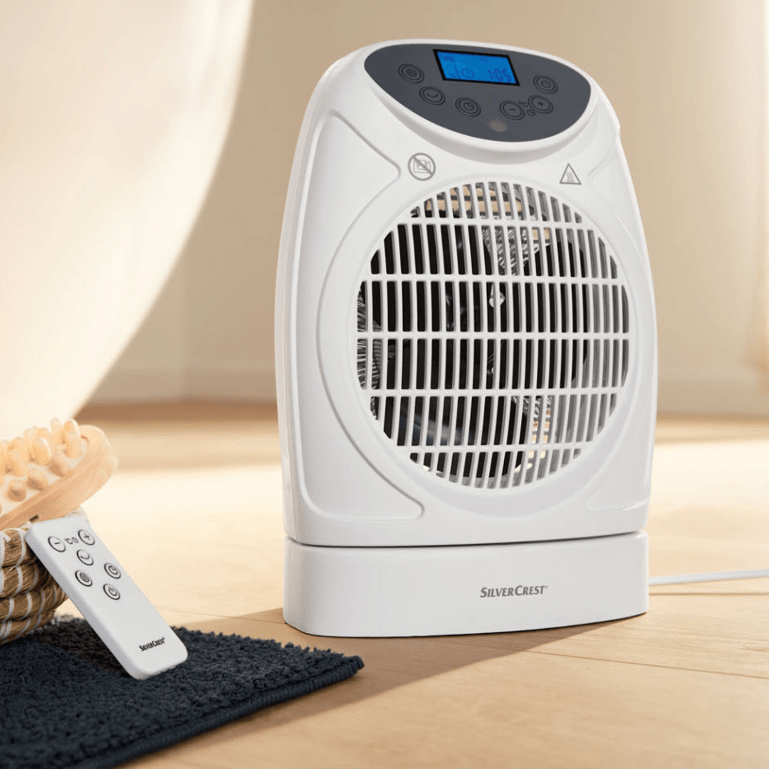 SILVERCREST FAN HEATER WITH REMOTE CONTROL - EUROPEAN HOUSE HOLD