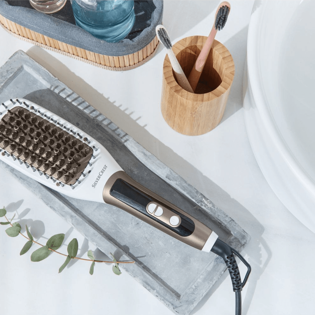 SILVERCREST HAIR STRAIGHTENING BRUSH 58W »PROFESSIONAL SHGBP 58 B3 - EUROPEAN HOUSE HOLD