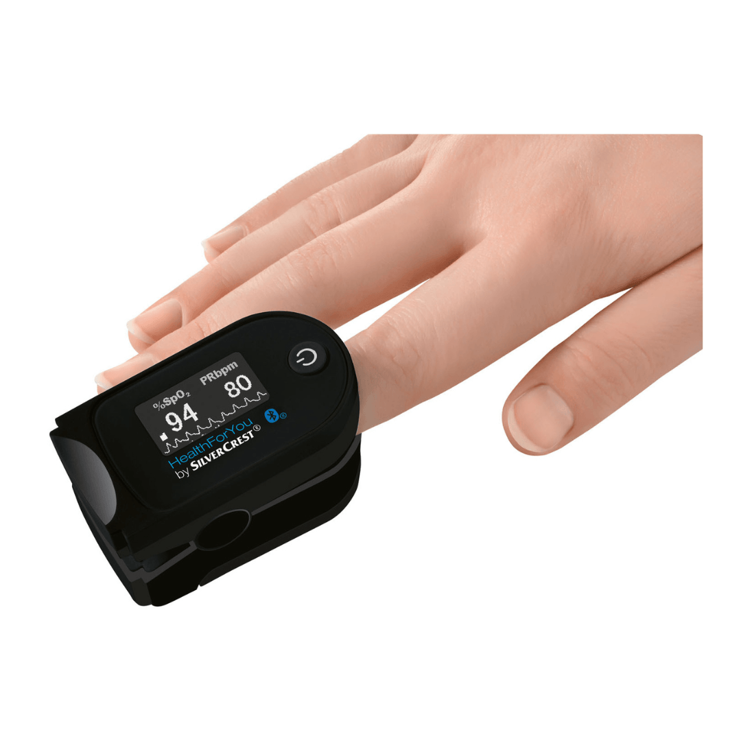 SILVERCREST PULSE OXIMETER, BLUETOOTH® FUNCTION, WITH APP - EUROPEAN HOUSE HOLD