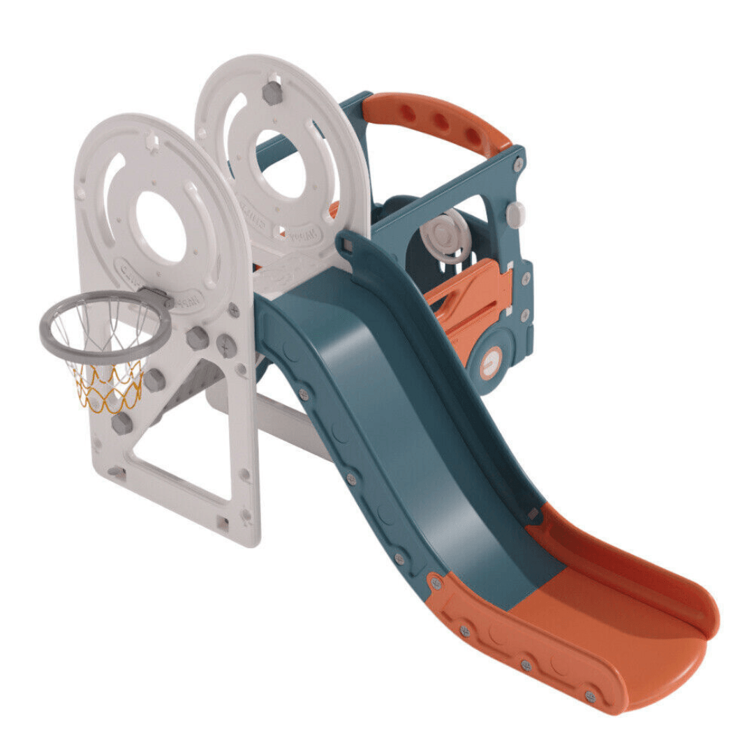 Smile Bus Slide Indoor Outdoor kids Activity Center - EUROPEAN HOUSE HOLD