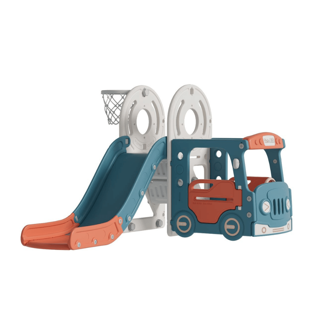 Smile Bus Slide Indoor Outdoor kids Activity Center - EUROPEAN HOUSE HOLD