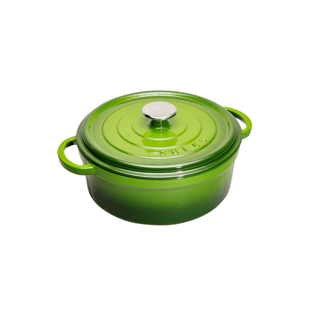 Sürel Green Cast Iron Deep Casserole 28 cm - EUROPEAN HOUSE HOLD