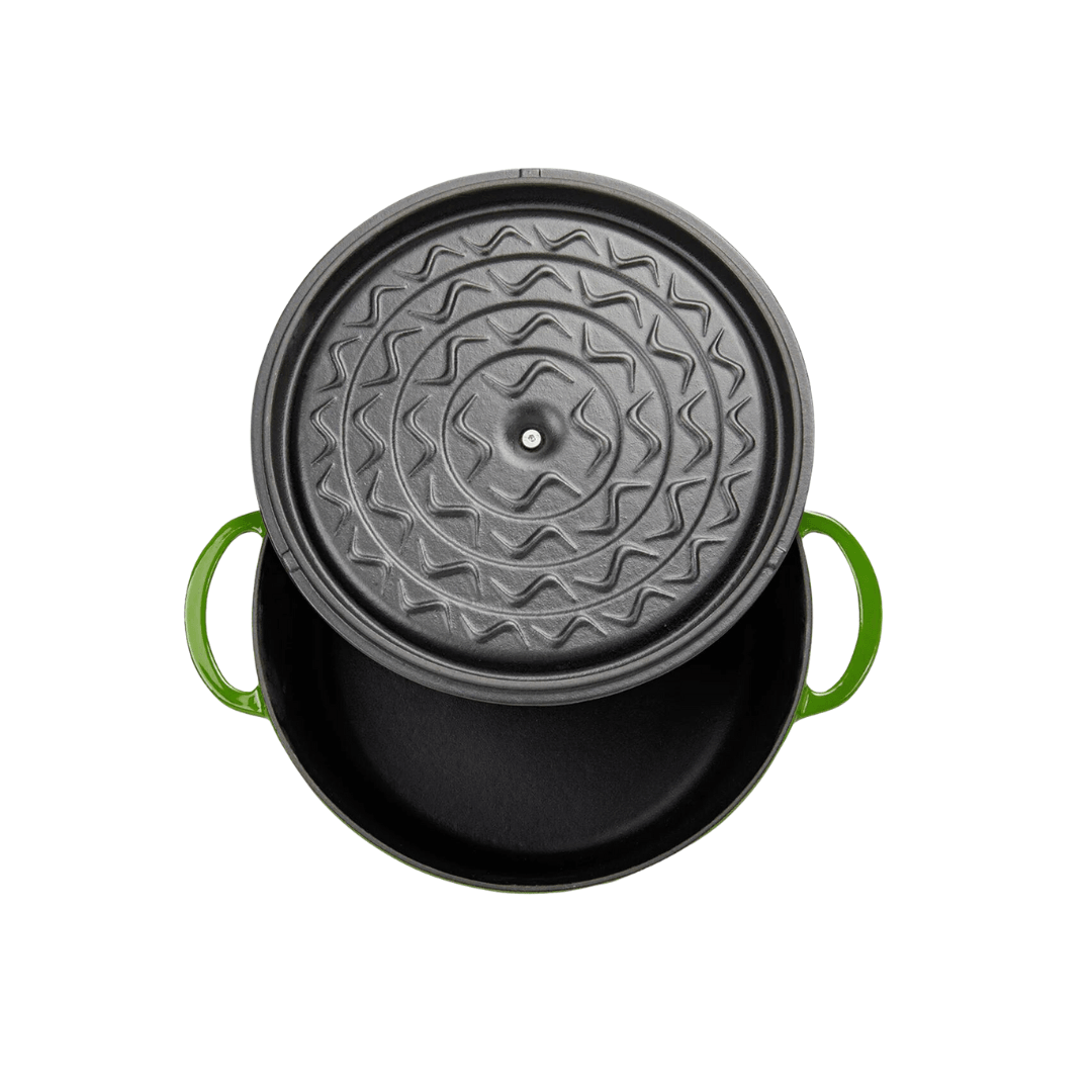 Sürel Green Cast Iron Deep Casserole 28 cm - EUROPEAN HOUSE HOLD