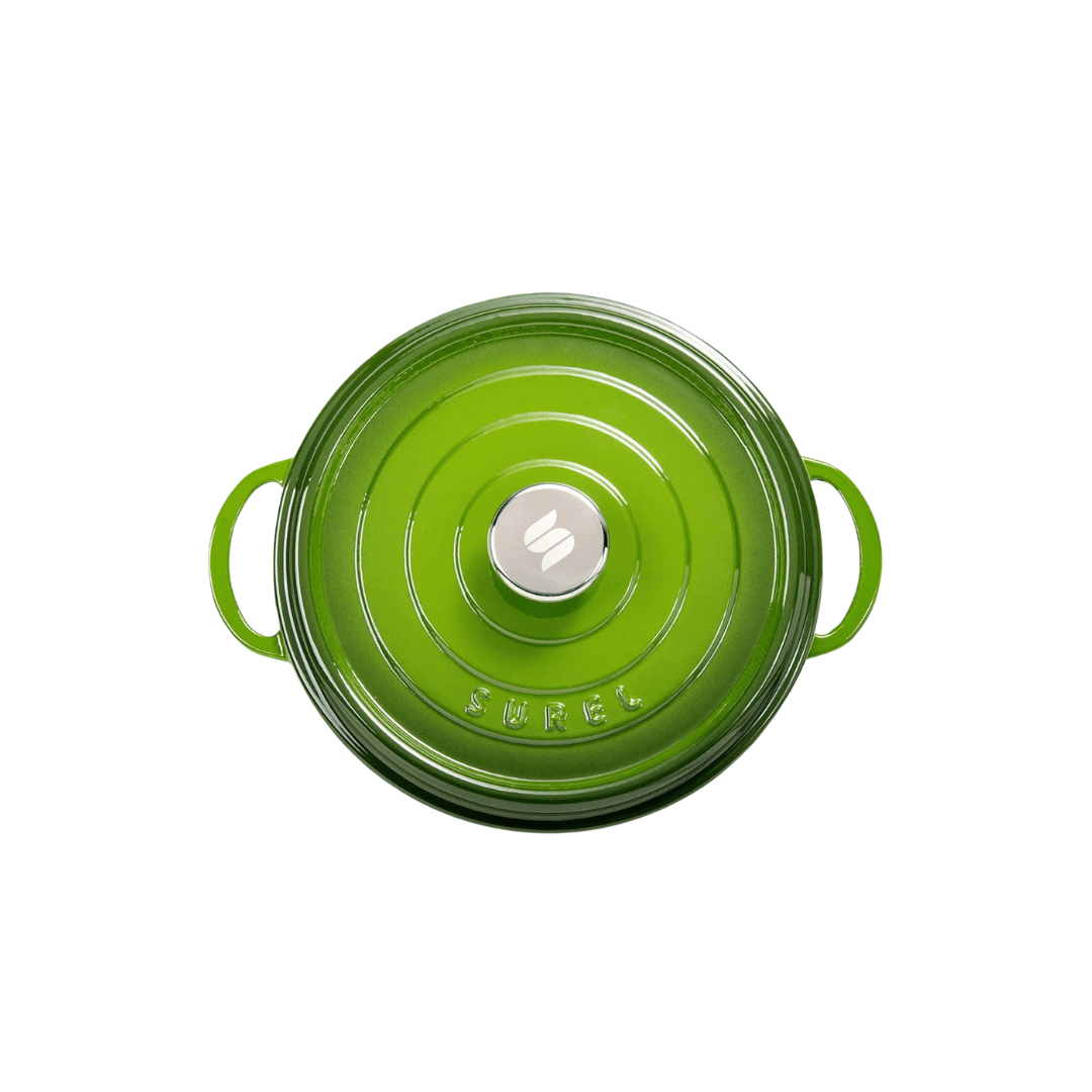 Sürel Green Cast Iron Deep Casserole 28 cm - EUROPEAN HOUSE HOLD