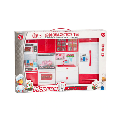 Toy Kitchen Kitchen Set 4 Pieces with Battery, Light and Sound - EUROPEAN HOUSE HOLD