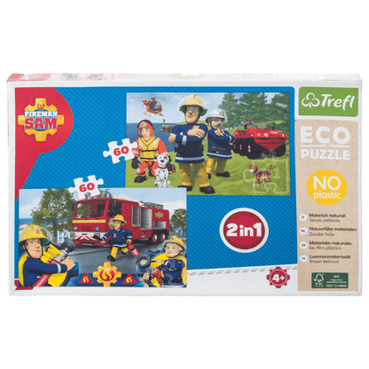 TREFL ECOLOGICAL 2-IN-1 PUZZLE FIREMAN SAM - EUROPEAN HOUSE HOLD