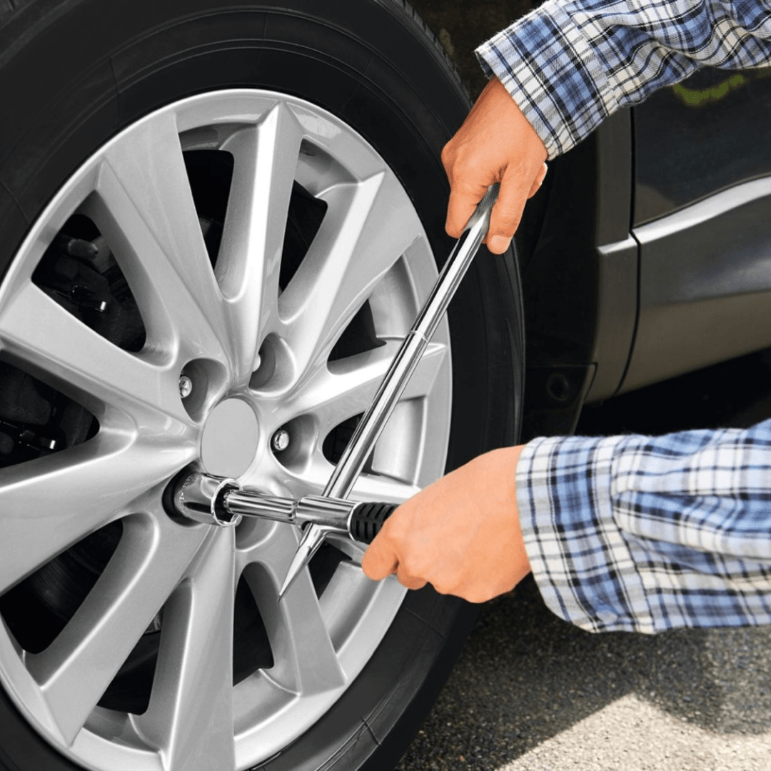 ULTIMATE SPEED® WHEELBRACE, ADJUSTABLE HANDLE BAR, INCL. 2 SOCKET WRENCHES - EUROPEAN HOUSE HOLD