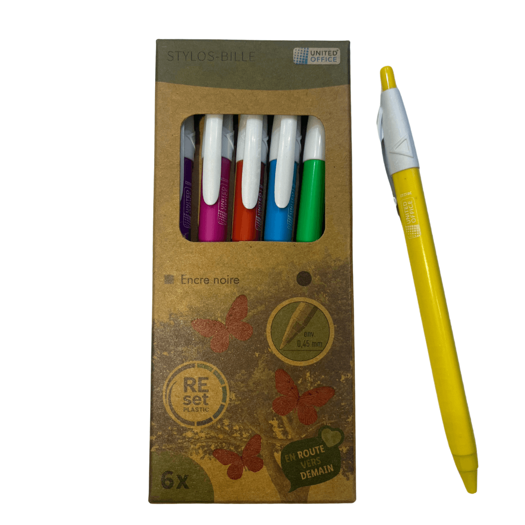 United office Ballpoints Pens Set of 6 - EUROPEAN HOUSE HOLD