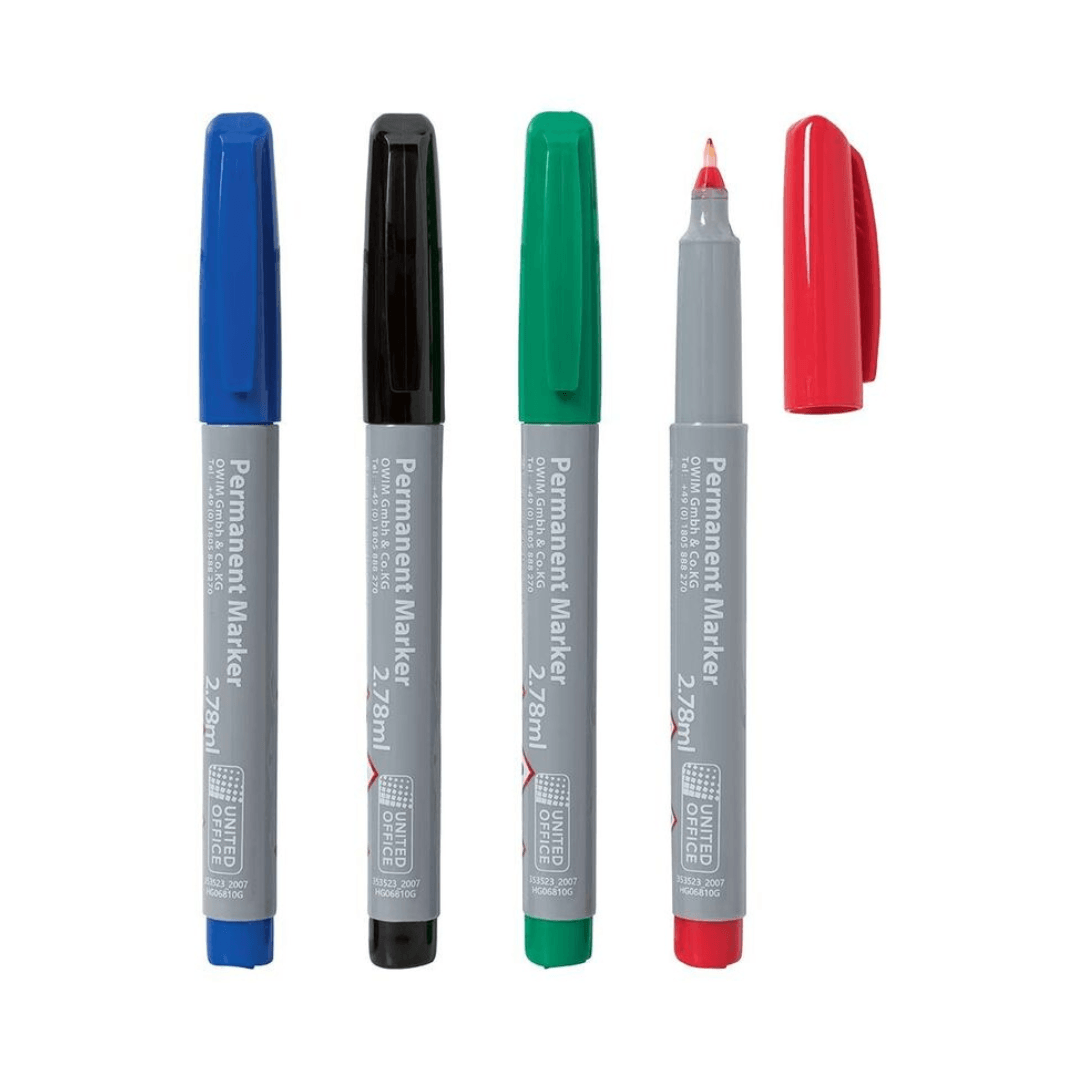 United Office Permanent Markers - EUROPEAN HOUSE HOLD