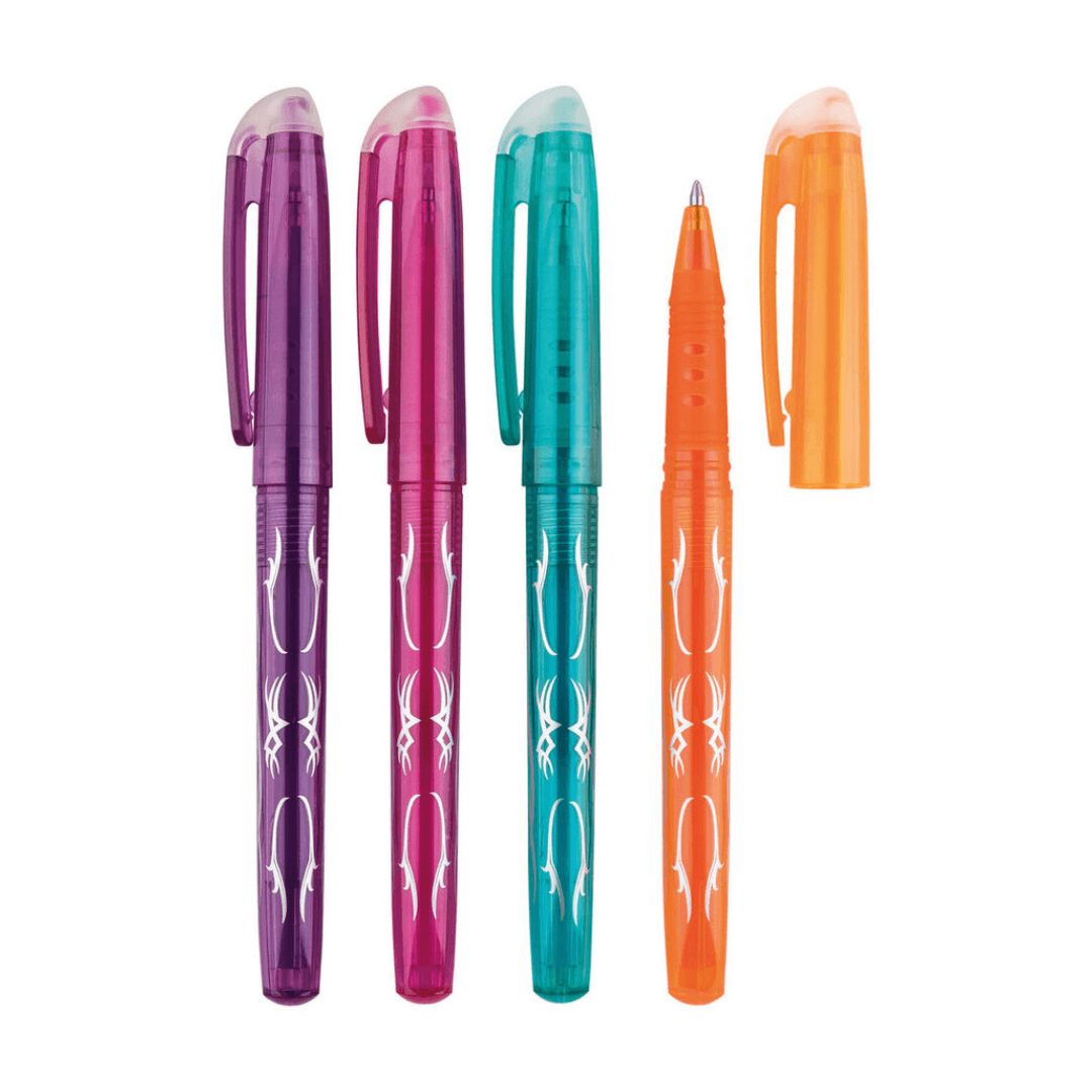 UNITED OFFICE® 4 Erasable Rollerball Pens - EUROPEAN HOUSE HOLD