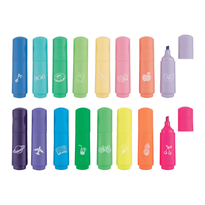 UNITED OFFICE® 8 Mini Highlighters - EUROPEAN HOUSE HOLD