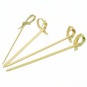 ERNESTO decorative bamboo appetizer skewers set of 36 for sushi, fruit, cheese and party serving