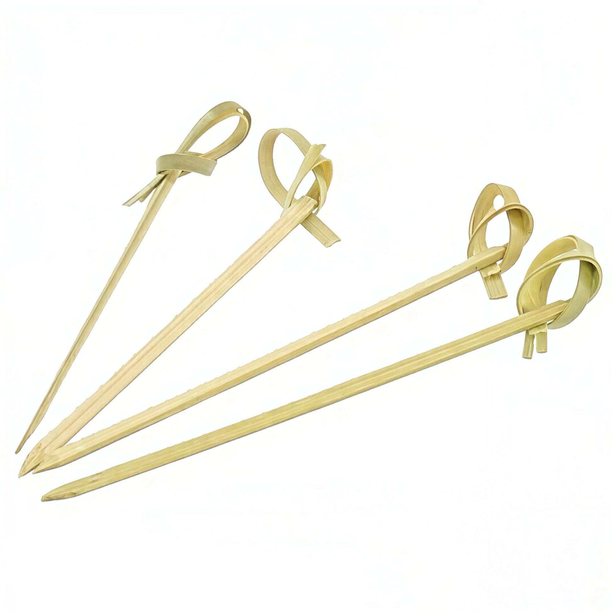 ERNESTO decorative bamboo appetizer skewers set of 36 for sushi, fruit, cheese and party serving
