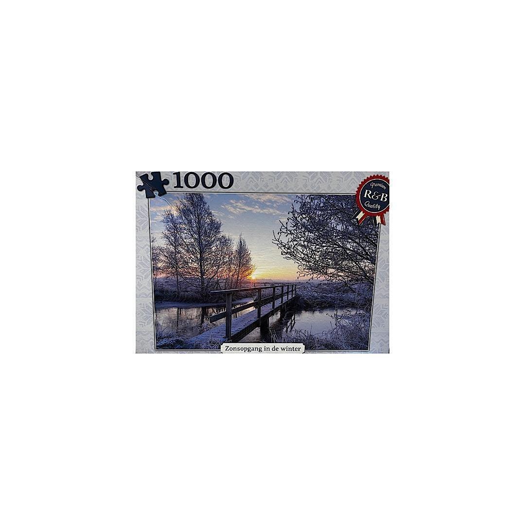 WINTER SUNRISE PUZZLE 1000 PIECES - EUROPEAN HOUSE HOLD