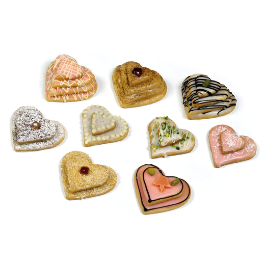 ZENKER Heart Shape Cookie Cutter Set – 3 Stainless Steel Pieces for Baking